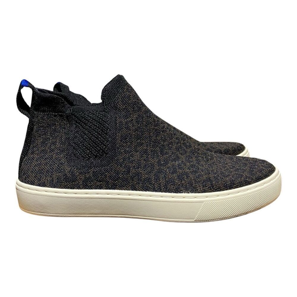 ROTHYS WMNS 7 Brown Pull On Sneaker Espresso Spot Leopard‎ Animal Print Boot